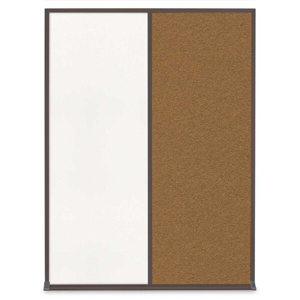 Single Door Radius Corkboard, 36"X36", B
